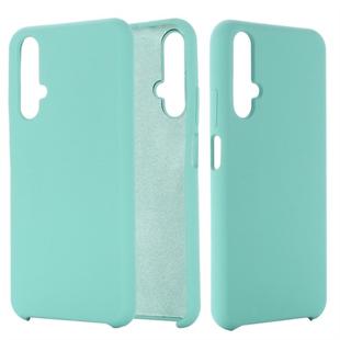 Solid Color Liquid Silicone Dropproof Protective Case for Huawei Honor 20(Mint Green)