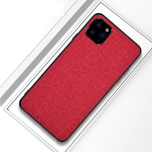 Shockproof Cloth Texture PC+ TPU Protective Case for iPhone 11(Red)