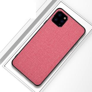 Shockproof Cloth Texture PC+ TPU Protective Case for iPhone 11(Pink)
