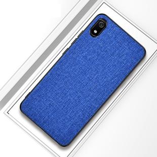 Shockproof Cloth Texture PC+ TPU Protective Case for Xiaomi Redmi 7A(Blue)