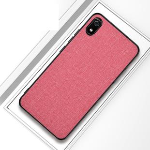 Shockproof Cloth Texture PC+ TPU Protective Case for Xiaomi Redmi 7A(Pink)