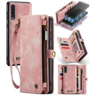 CaseMe-008 For Samaung Galaxy A30S／A50S／A50 Detachable Multifunctional Flip Leather Case (Pink)