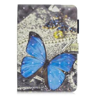 3D Horizontal Flip Leather Case with Holder & Card Slots For iPad mini 5 & 4 & 3 & 2 & 1 (Blue Butterfly)