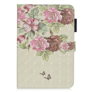 3D Horizontal Flip Leather Case with Holder & Card Slots For  Galaxy Tab A 8 (2019)(Flower Butterfly)