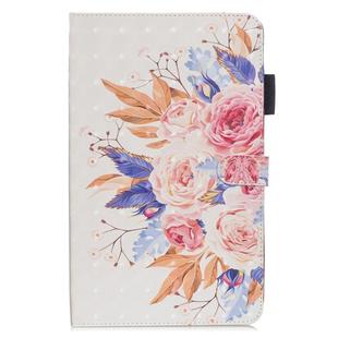 3D Horizontal Flip Leather Case with Holder & Card Slots For Galaxy Tab S5E 10.5(Sun Flower)