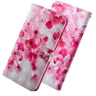 3D Coloured Drawing Pattern Horizontal Flip Leather Case with Holder & Card Slots & Wallet & Lanyard for Xiaomi Redmi 7A(Red Flower)