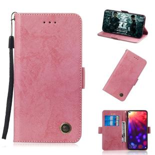 Multifunctional Horizontal Flip Retro Leather Case with Card Slot & Holder for Huawei P30(Pink)