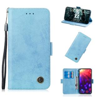 Multifunctional Horizontal Flip Retro Leather Case with Card Slot & Holder for Huawei P30 Pro(Sky Blue)