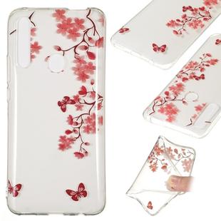 Coloured Drawing Transparent Clear TPU Case for Huawei P Smart Z(Maple leaves)