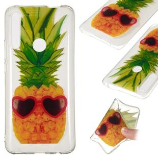 Coloured Drawing Transparent Clear TPU Case for Huawei P Smart Z(Pineapple)