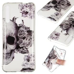 Coloured Drawing Transparent Clear TPU Case for Huawei P Smart Z(Skull)