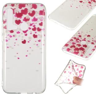 Coloured Drawing Transparent Clear TPU Case for Huawei P20 lite (2019)(Love)