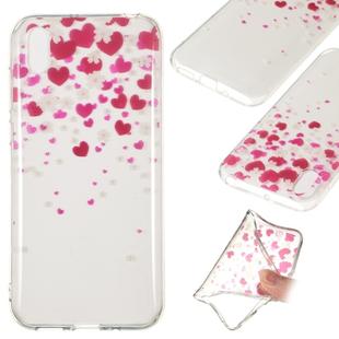 Coloured Drawing Transparent Clear TPU Case(Love)