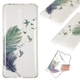 Coloured Drawing Transparent Clear TPU Case for Xiaomi Redmi K20(Feather)