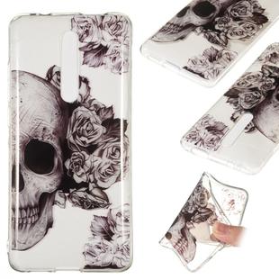 Coloured Drawing Transparent Clear TPU Case for Xiaomi Redmi K20(Skull)