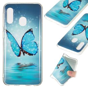 Noctilucent TPU Soft Case for Galaxy A20e(Butterfly)