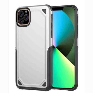 For iPhone 11 Pro Max Shockproof Rugged Armor Protective Case (Silver)