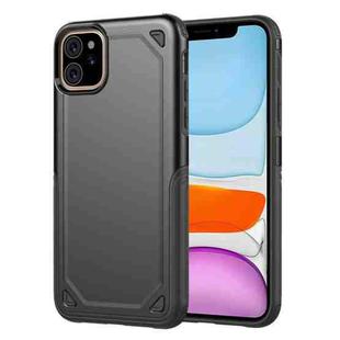 For iPhone 11 Shockproof Rugged Armor Protective Case (Black)