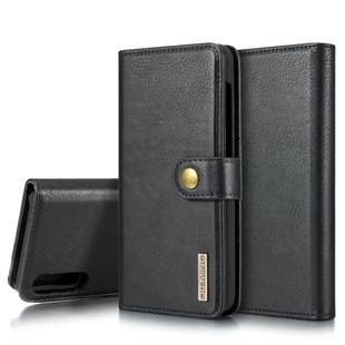 For Galaxy A50 & A30s & A50s DG.MING Crazy Horse Texture Flip Detachable Magnetic Leather Case with Holder & Card Slots & Wallet(Black)