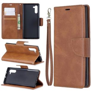 Retro Lambskin Texture Pure Color Horizontal Flip PU Leather Case with Holder & Card Slots & Wallet & Lanyard for Xiaomi Redmi 7A(Brown)