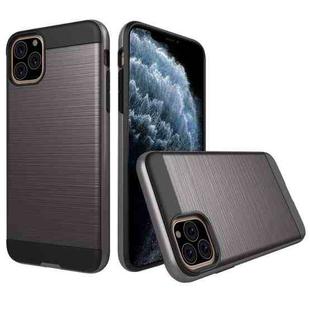 Brushed Texture Shockproof Rugged Armor Protective Case for iPhone 11 Pro(Grey)