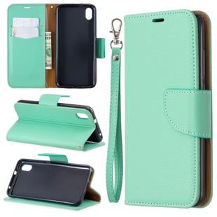 Litchi Texture Pure Color Horizontal Flip PU Leather Case with Holder & Card Slots & Wallet & Lanyard for Xiaomi Redmi 7A(Green)