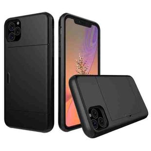 Shockproof Rugged Armor Protective Case with Card Slot for iPhone 11 Pro Max(Black)