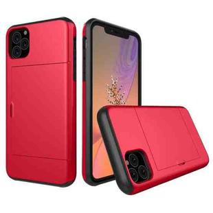 Shockproof Rugged Armor Protective Case with Card Slot for iPhone 11 Pro Max(Red)