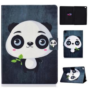 Colored Drawing Universal Voltage Craft Cloth TPU Protective Case, with Holder & Sleep / Wake-up Function & Card Slots & Anti-slip Strip for iPad 9.7 (2018) / 9.7 (2017) / air / air2(Panda)