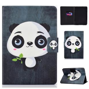 Colored Drawing Universal Voltage Craft Cloth TPU Protective Case, with Holder & Sleep / Wake-up Function & Card Slots & Anti-slip Strip for Amazon Kindle 2019(Panda)