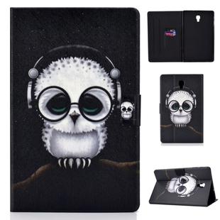 Colored Drawing Universal Voltage Craft Cloth TPU Protective Case, with Holder & Sleep / Wake-up Function & Card Slots & Anti-slip Strip for Galaxy Tab A 10.5 T590 / T595(Spectacled Cat)