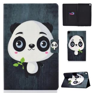 Colored Drawing Universal Voltage Craft Cloth TPU Protective Case, with Holder & Sleep / Wake-up Function & Card Slots & Anti-slip Strip for Galaxy Tab S5e 10.5 T720 / T725(Panda)