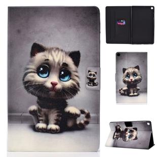 Colored Drawing Universal Voltage Craft Cloth TPU Protective Case, with Holder & Sleep / Wake-up Function & Card Slots & Anti-slip Strip for Galaxy Tab S5e 10.5 T720 / T725(Cat)