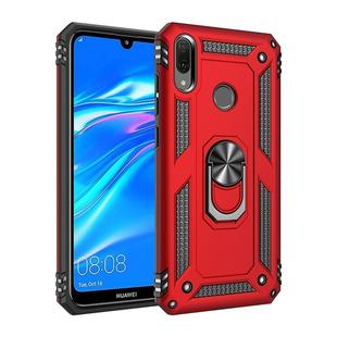 Armor Shockproof TPU + PC Protective Case with 360 Degree Rotation Holder for Huawei Y6 2019(Red)