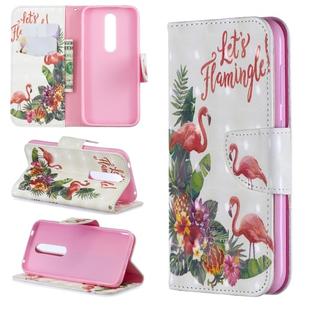 3D Colored Drawing Horizontal Flip Leather Case with Holder & Card Slots & Wallet For Nokia 4.2(English Flamingo)