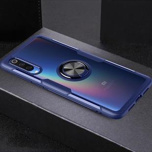 Shockproof Transparent Protective Case with 360 Degree Magnetic Rotation Holder For Xiaomi Mi 9(Blue)