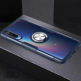 Shockproof Transparent Protective Case with 360 Degree Magnetic Rotation Holder For Xiaomi Mi 9(Navy Blue)