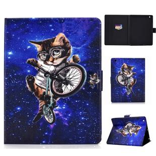 Colored Drawing Universal Voltage Craft Cloth TPU Protective Case, with Holder & Sleep / Wake-up Function & Card Slots & Anti-slip Strip for iPad 2 / 3 / 4(Cat)