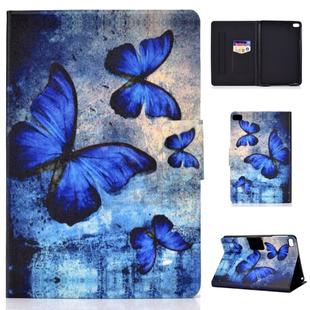 Colored Drawing Universal Voltage Craft Cloth TPU Protective Case, with Holder & Sleep / Wake-up Function & Card Slots & Anti-slip Strip for iPad Mini1 / 2 / 3 / 4 / 5(Butterfly)