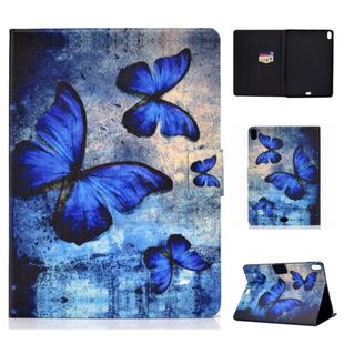 Colored Drawing Universal Voltage Craft Cloth TPU Protective Case, with Holder & Sleep / Wake-up Function & Card Slots & Anti-slip Strip for iPad Pro 11 inch (2018)(Butterfly)