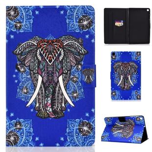 Colored Drawing Universal Voltage Craft Cloth TPU Protective Case, with Holder & Sleep / Wake-up Function & Card Slots & Anti-slip Strip for Galaxy Tab A 8.0 (2019) P205 / P200(Elephant)