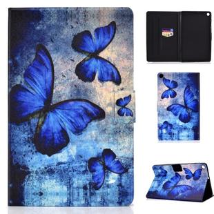 Colored Drawing Universal Voltage Craft Cloth TPU Protective Case, with Holder & Sleep / Wake-up Function & Card Slots & Anti-slip Strip for Galaxy Tab A 10.1 (2019) T510 / T515(Butterfly)