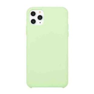 For iPhone 11 Solid Color Liquid Silicone Shockproof Case (Mint Green)