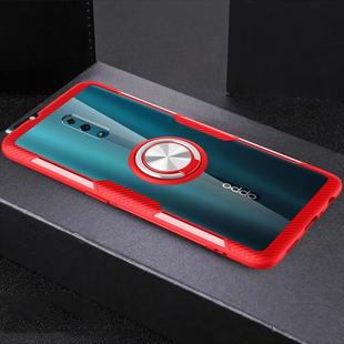 Scratchproof TPU + Acrylic Ring Bracket Protective Case For OPPO Reno(Red)