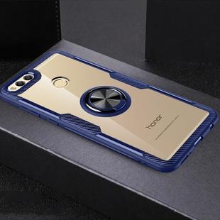 Scratchproof TPU + Acrylic Ring Bracket Protective Case For Huawei Honor 7X(Blue)