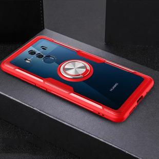 Scratchproof TPU + Acrylic Ring Bracket Protective Case For Huawei Mate 10 Pro (Red)