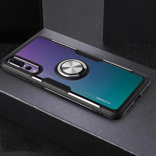 Scratchproof TPU + Acrylic Ring Bracket Protective Case For Huawei P20 Pro(Silver)
