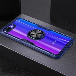 Scratchproof TPU + Acrylic Ring Bracket Protective Case For Huawei Honor 10(Blue)