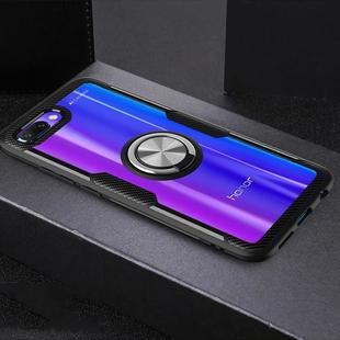 Scratchproof TPU + Acrylic Ring Bracket Protective Case For Huawei Honor 10(Silver)