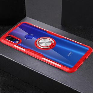 Scratchproof TPU + Acrylic Ring Bracket Protective Case For Xiaomi Redmi 7(Red)